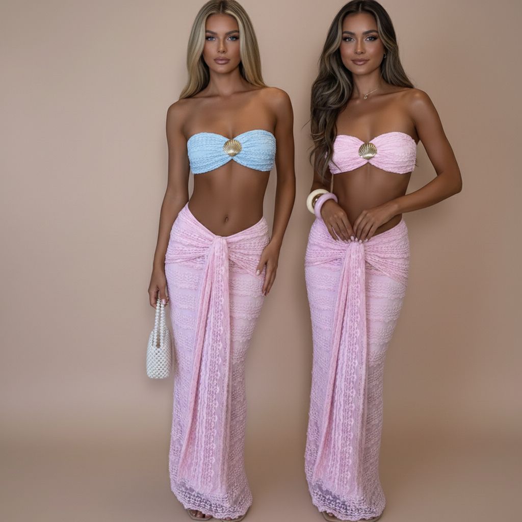Sexy Hollow Out Bikini Set |Beach Outfit