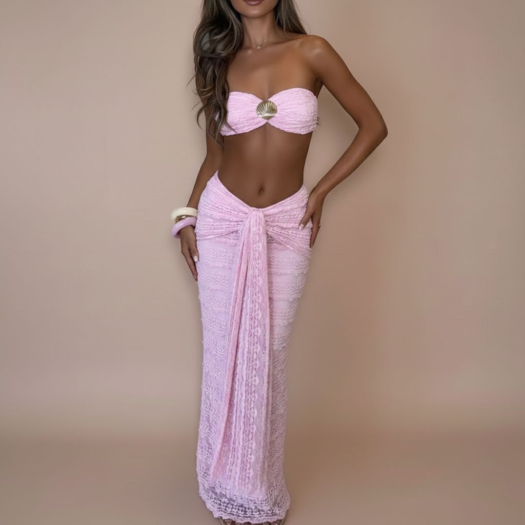 Sexy Hollow Out Bikini Set |Beach Outfit