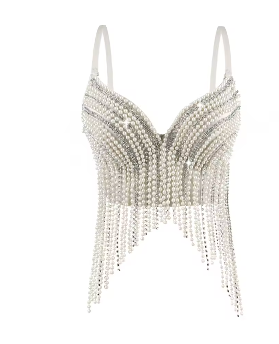 Sexy Fishbone Corset Top for Stage & Party Wear