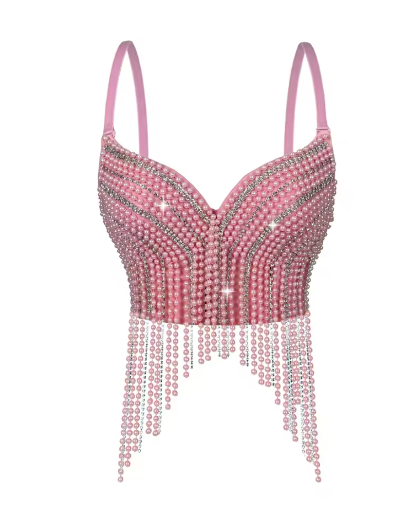 Sexy Fishbone Corset Top for Stage & Party Wear