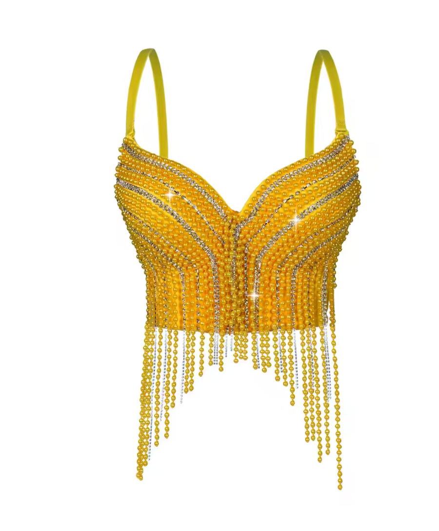 Sexy Fishbone Corset Top for Stage & Party Wear