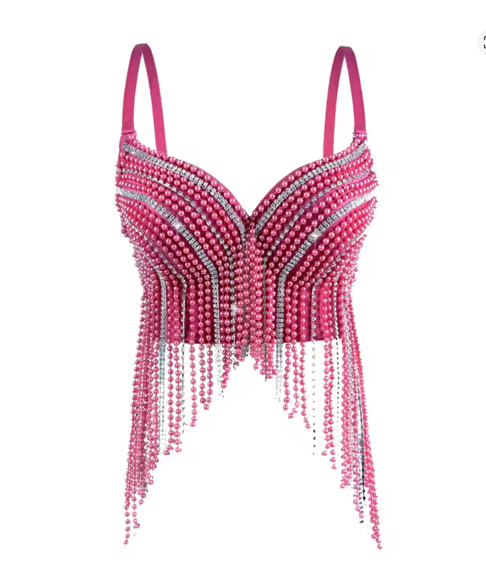Sexy Fishbone Corset Top for Stage & Party Wear