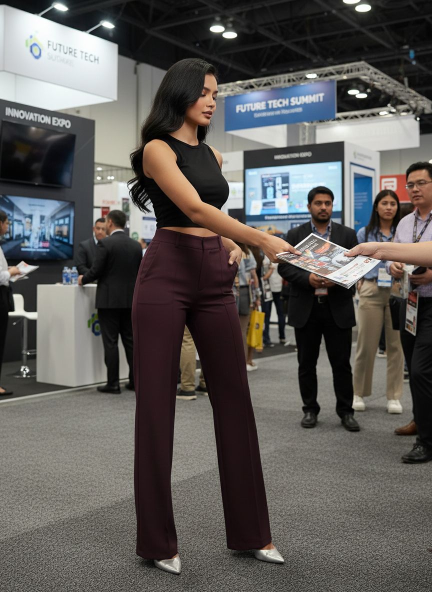 Women’s High-Waisted Straight Suit Pants