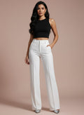 Women’s High-Waisted Straight Suit Pants